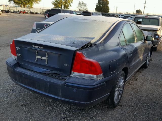 YV1RS592482702139 - 2008 VOLVO S60 2.5T BLUE photo 4