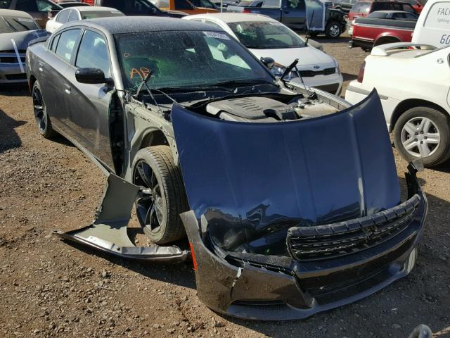 2C3CDXBG5GH266550 - 2016 DODGE CHARGER SE CHARCOAL photo 1