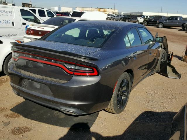 2C3CDXBG5GH266550 - 2016 DODGE CHARGER SE CHARCOAL photo 4