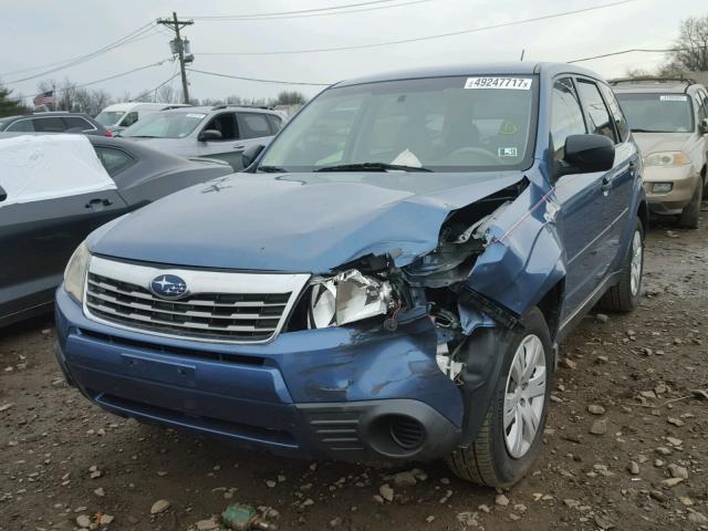 JF2SH6AC2AH700877 - 2010 SUBARU FORESTER 2 BLUE photo 2