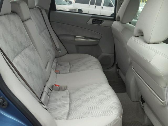 JF2SH6AC2AH700877 - 2010 SUBARU FORESTER 2 BLUE photo 6