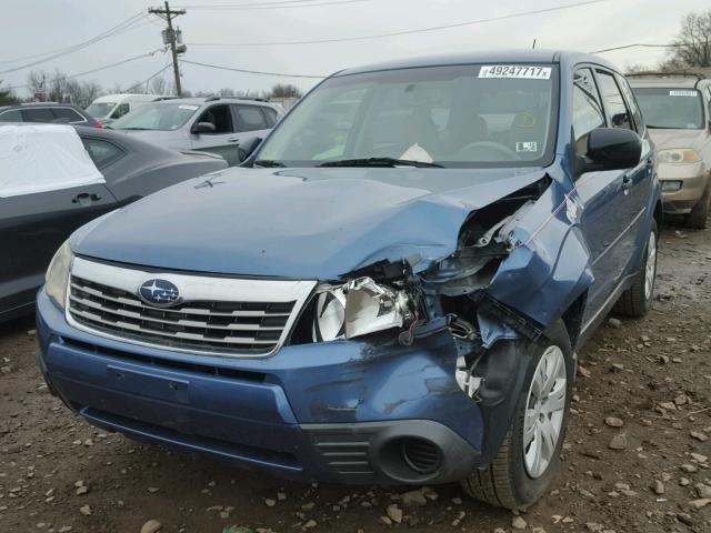 JF2SH6AC2AH700877 - 2010 SUBARU FORESTER 2 BLUE photo 9