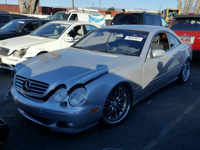 WDBPJ75J71A017295 - 2001 MERCEDES-BENZ CL 500 SILVER photo 2