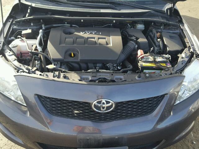 JTDBU4EE6A9118236 - 2010 TOYOTA COROLLA BA GRAY photo 7