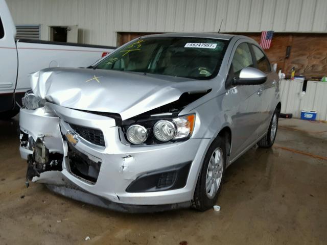 1G1JC5SH1E4240811 - 2014 CHEVROLET SONIC LT SILVER photo 2