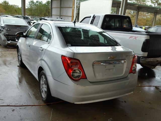 1G1JC5SH1E4240811 - 2014 CHEVROLET SONIC LT SILVER photo 3