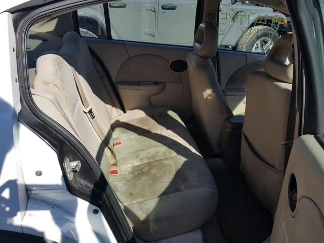 1G8AJ55F86Z165126 - 2006 SATURN ION LEVEL WHITE photo 6