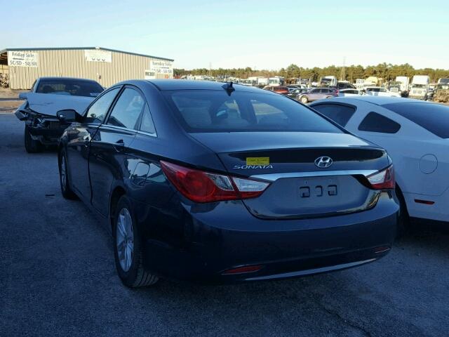 5NPEB4AC2DH680265 - 2013 HYUNDAI SONATA GLS BLUE photo 3