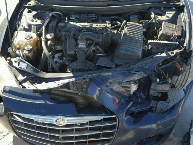 1C3EL46X56N198082 - 2006 CHRYSLER SEBRING BLUE photo 7