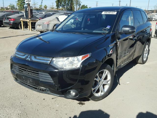 JA4AD3A32EZ015065 - 2014 MITSUBISHI OUTLANDER BLACK photo 2