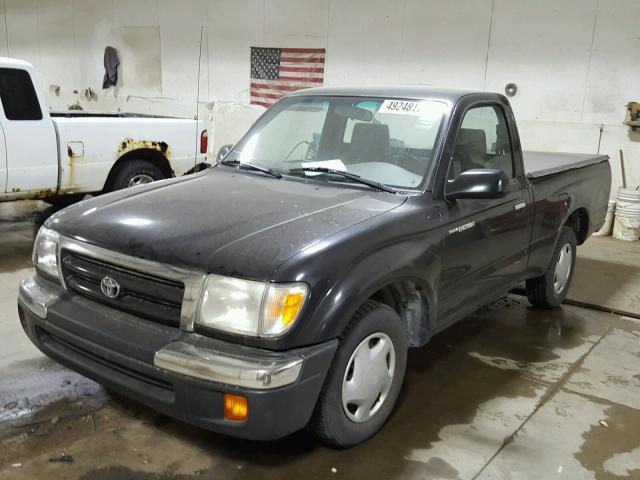 5TENL42N3YZ715167 - 2000 TOYOTA TACOMA BLACK photo 2