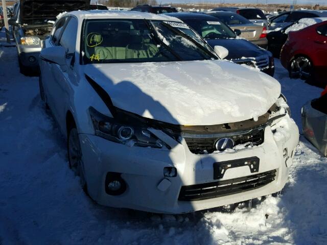 JTHKD5BH1B2022091 - 2011 LEXUS CT 200 WHITE photo 1