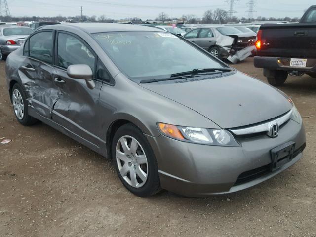 1HGFA16578L003196 - 2008 HONDA CIVIC LX GRAY photo 1