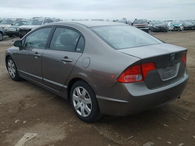 1HGFA16578L003196 - 2008 HONDA CIVIC LX GRAY photo 3