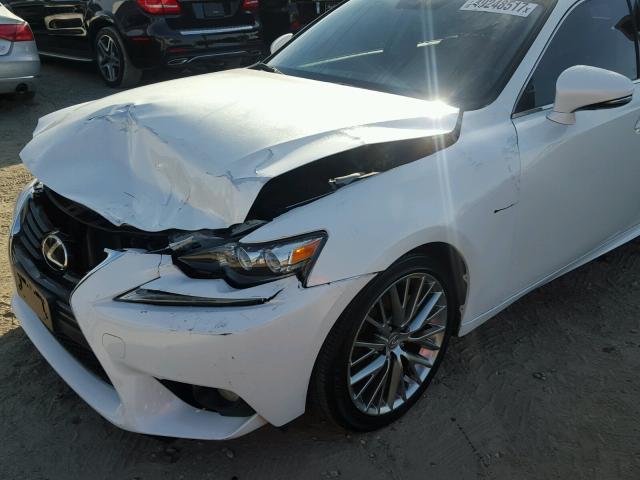 JTHBF1D27E5033580 - 2014 LEXUS IS 250 WHITE photo 9