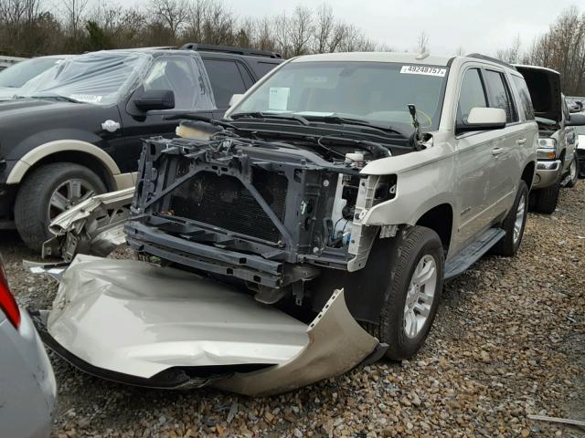 1GNSCAKC9FR726870 - 2015 CHEVROLET TAHOE C150 TAN photo 2