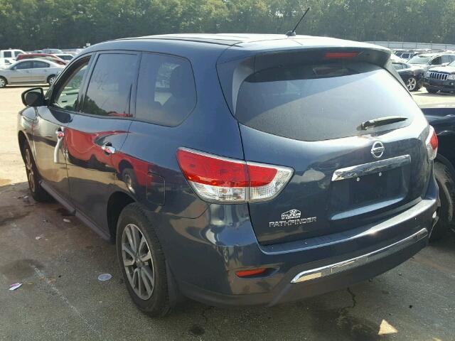 5N1AR2MN7EC653275 - 2014 NISSAN PATHFINDER BLUE photo 3