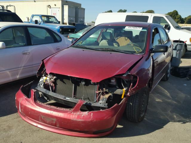 1NXBR32E97Z808788 - 2007 TOYOTA COROLLA CE RED photo 2