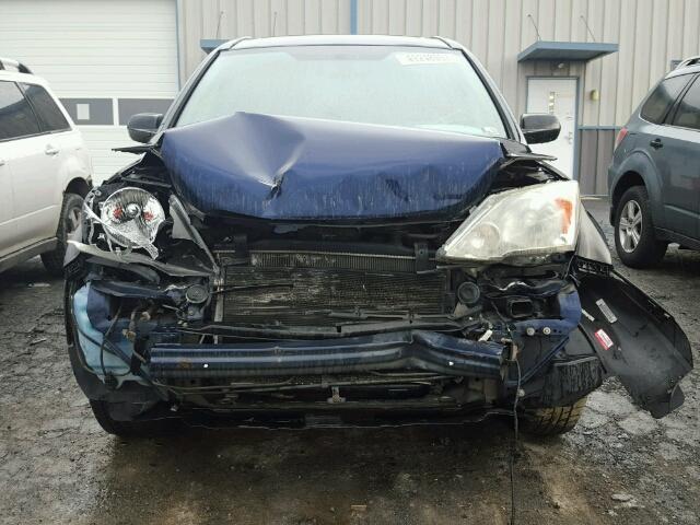 5J6RE485X8L000687 - 2008 HONDA CR-V EX BLUE photo 9