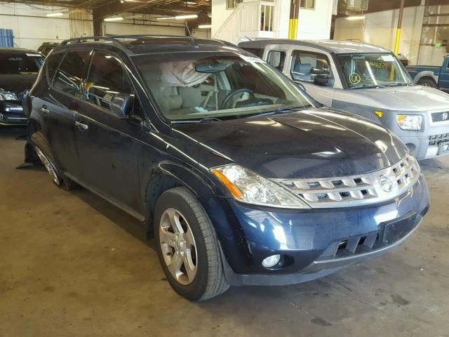 JN8AZ08WX5W439928 - 2005 NISSAN MURANO SL BLUE photo 1