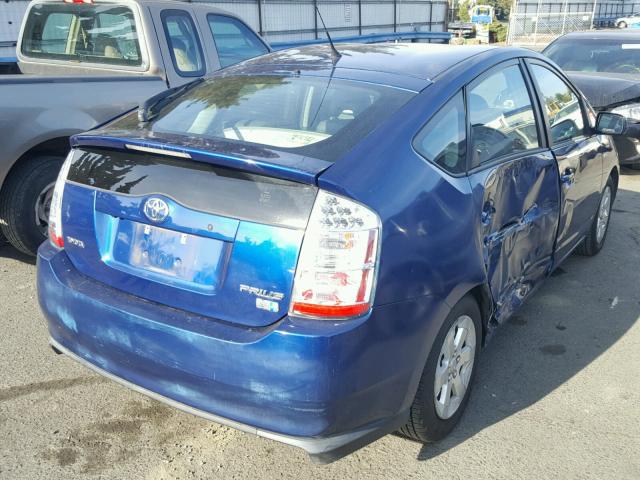 JTDKB20U797854358 - 2009 TOYOTA PRIUS BLUE photo 4