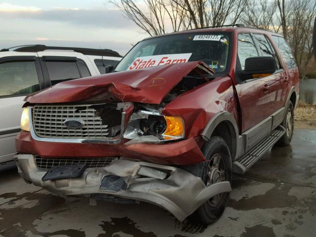 1FMPU17L84LB32142 - 2004 FORD EXPEDITION MAROON photo 2