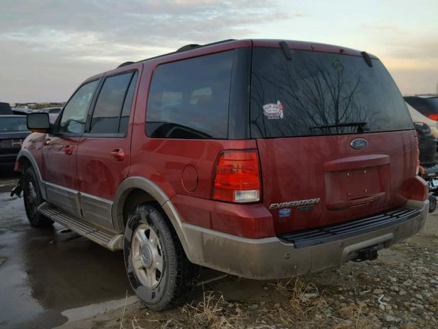 1FMPU17L84LB32142 - 2004 FORD EXPEDITION MAROON photo 3