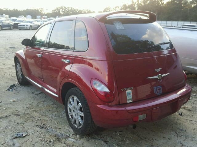 3A4GY5F98AT174360 - 2010 CHRYSLER PT CRUISER BURGUNDY photo 3