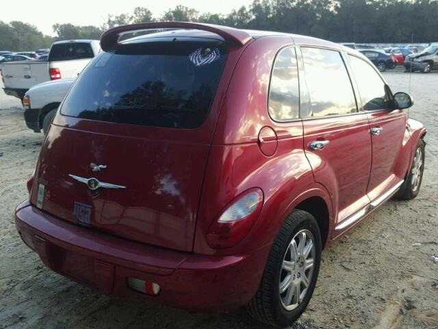 3A4GY5F98AT174360 - 2010 CHRYSLER PT CRUISER BURGUNDY photo 4