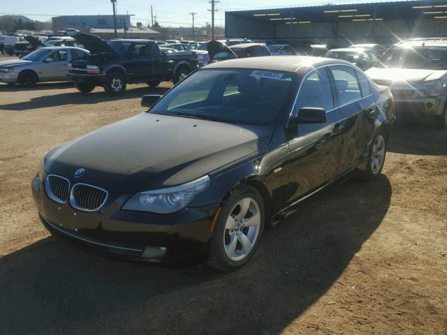 WBANU53568CT00406 - 2008 BMW 528 I BLACK photo 2