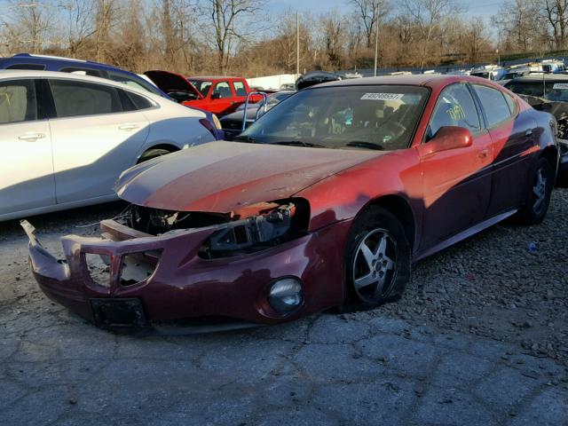 2G2WP522241269939 - 2004 PONTIAC GRAND PRIX MAROON photo 2