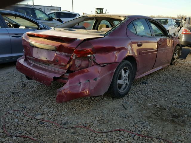 2G2WP522241269939 - 2004 PONTIAC GRAND PRIX MAROON photo 4