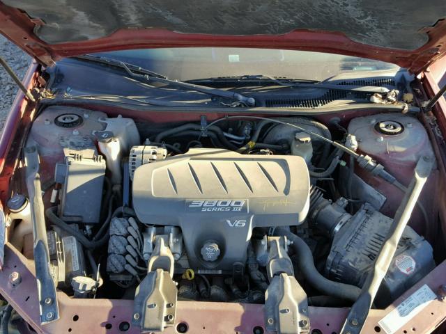 2G2WP522241269939 - 2004 PONTIAC GRAND PRIX MAROON photo 7