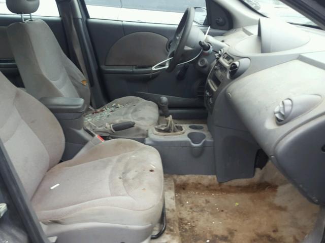 1G8AF52F24Z124445 - 2004 SATURN ION LEVEL BLACK photo 5