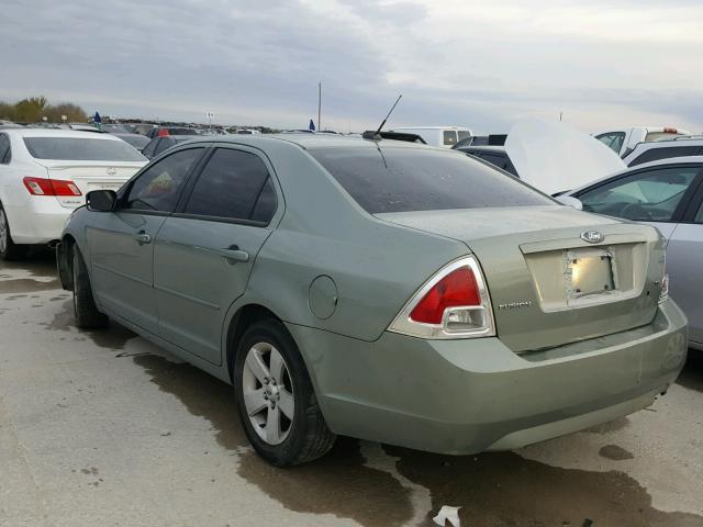 3FAHP07Z69R196645 - 2009 FORD FUSION SE GREEN photo 3