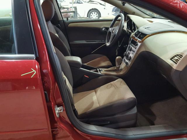 1G1ZC5E04CF222166 - 2012 CHEVROLET MALIBU 1LT RED photo 5
