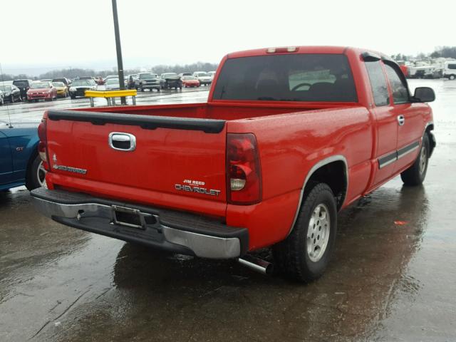 2GCEC19T731325186 - 2003 CHEVROLET SILVERADO RED photo 4