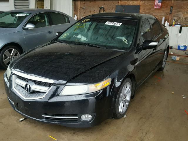 19UUA66287A011795 - 2007 ACURA TL BLACK photo 2