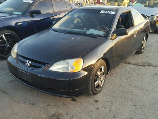 1HGEM22943L003618 - 2003 HONDA CIVIC EX BLACK photo 2