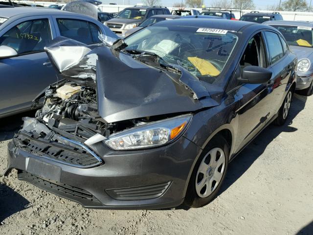 1FADP3E27GL380557 - 2016 FORD FOCUS S GRAY photo 2