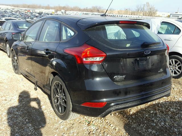 1FADP3K27GL387433 - 2016 FORD FOCUS SE BLACK photo 3