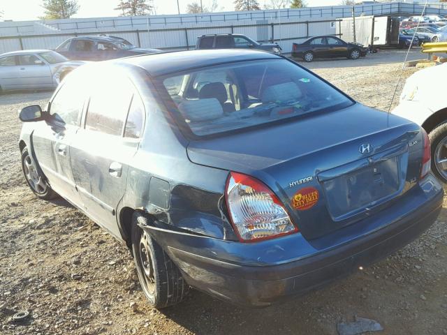 KMHDN45D23U556924 - 2003 HYUNDAI ELANTRA GL TEAL photo 3