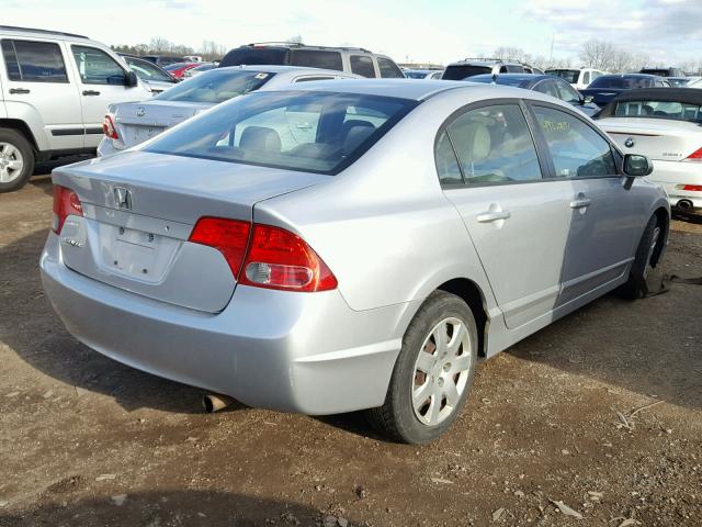 1HGFA16598L102473 - 2008 HONDA CIVIC LX SILVER photo 4