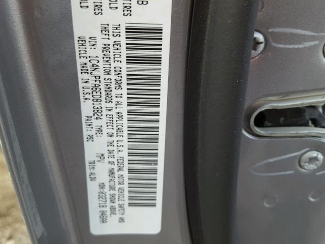 1C4NJPFA6ED813824 - 2014 JEEP PATRIOT LA GRAY photo 10