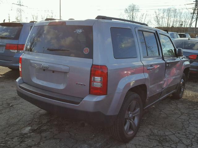 1C4NJPFA6ED813824 - 2014 JEEP PATRIOT LA GRAY photo 4