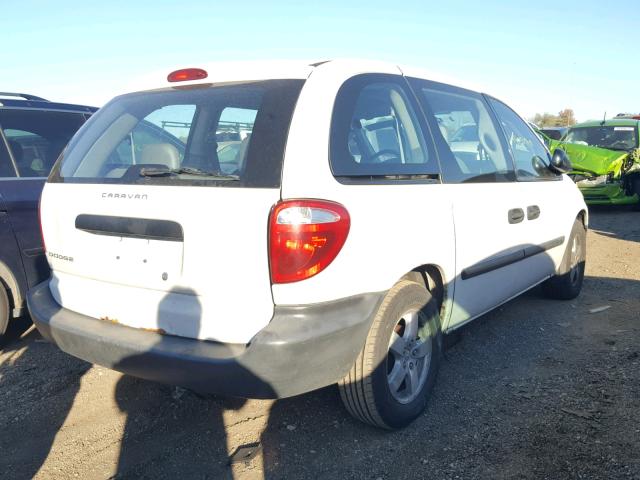 1D4GP25B17B228512 - 2007 DODGE CARAVAN SE WHITE photo 4