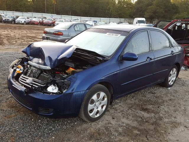 KNAFE221495599897 - 2009 KIA SPECTRA EX BLUE photo 2