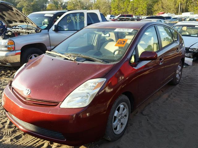 JTDKB20UX40054090 - 2004 TOYOTA PRIUS RED photo 2