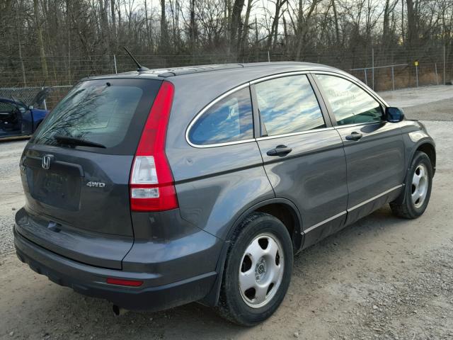 5J6RE4H32BL116939 - 2011 HONDA CR-V LX GRAY photo 4