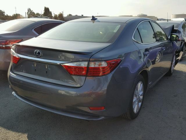 JTHBW1GG7D2004135 - 2013 LEXUS ES 300H GRAY photo 4